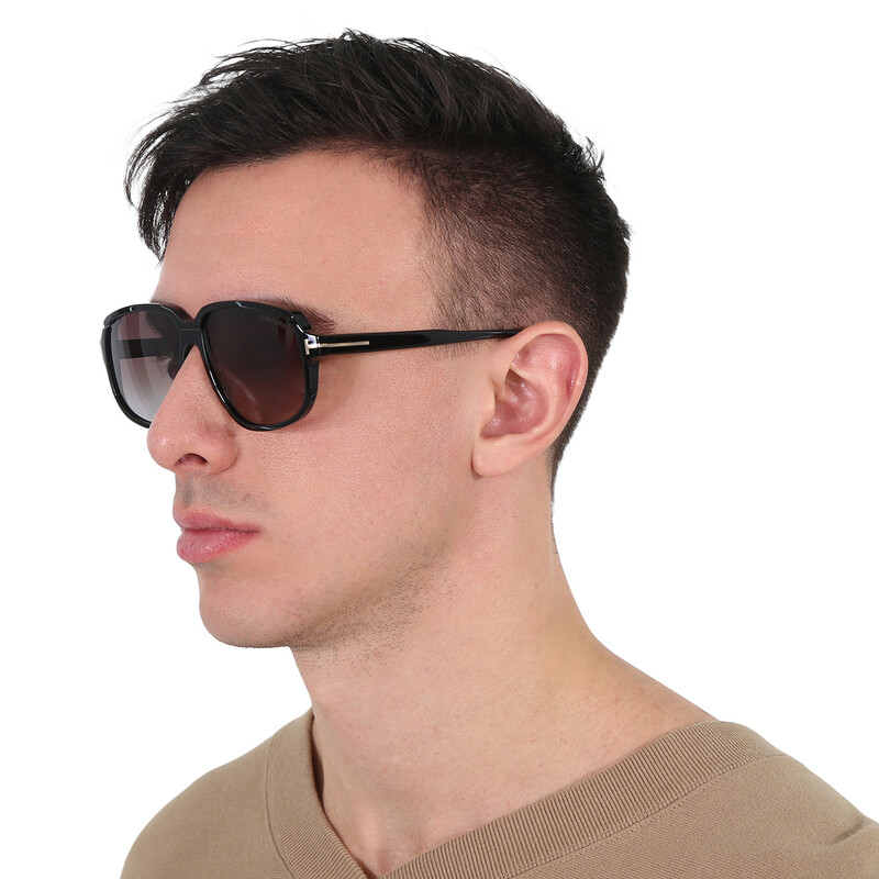 TOM FORD トムフォード サングラス Anton TF1024 01B Tom Ford Anton Smoke Gradient Square Men's Sunglasses FT1024 01B