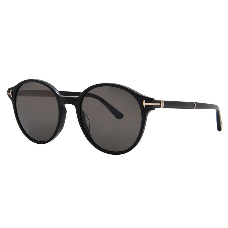 Tom Ford Araki Smoke Phantos Men's Sunglasses FT1184 01A 52