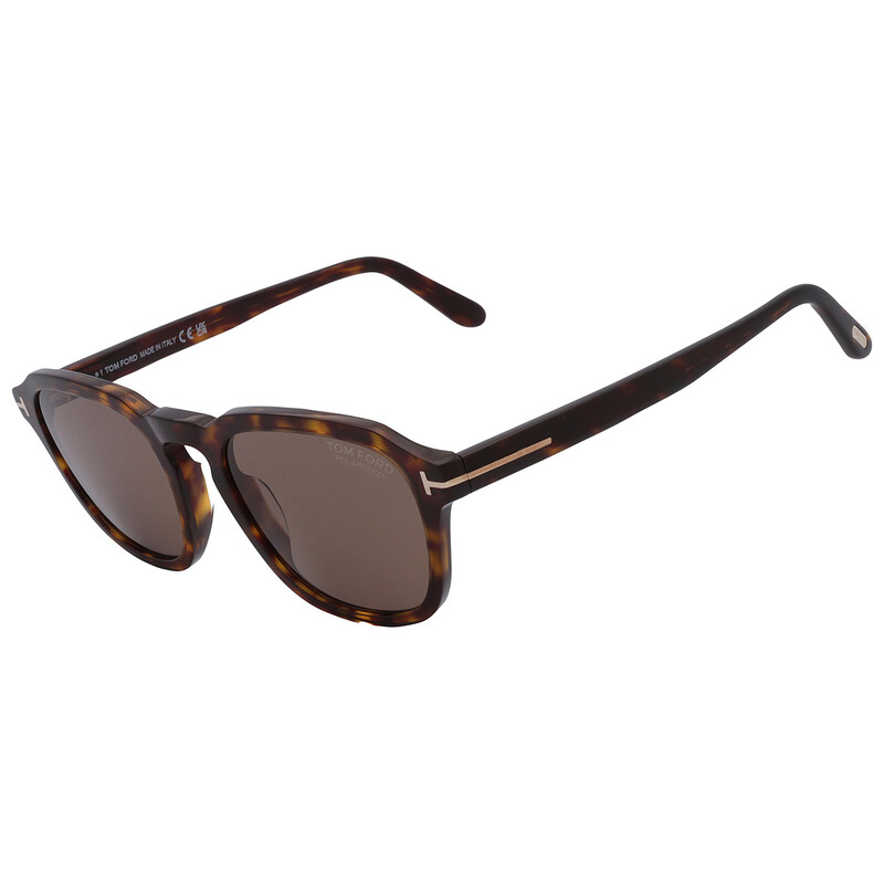 Tom Ford Avery Polarized Brown Square Men's Sunglasses FT0931 52H