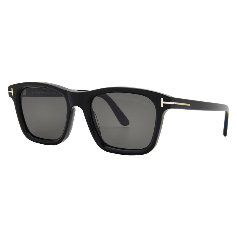 Tom Ford Barron Polarized Smoke Square Men's Sunglasses FT1179 01D