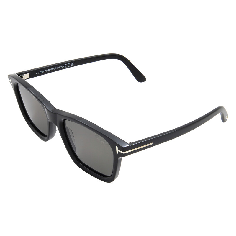 Tom Ford Barron Polarized Smoke Square Men's Sunglasses FT1179 01D
