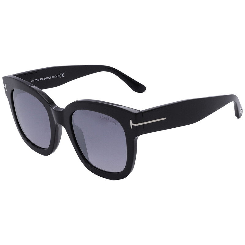 Tom Ford Beatrix Smoke Mirror Cat Eye Ladies Sunglasses FT0613 01C