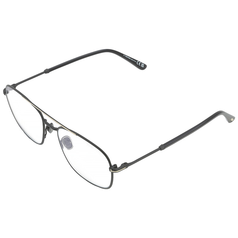 Tom Ford FT5830 Eyeglasses Black Metal Oval Tom Ford FT5830-B Eyeglasses – AmbrogioShoes main image 2