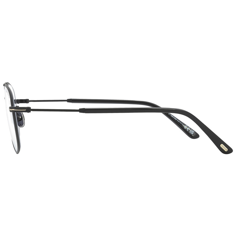 Tom Ford FT5830 Eyeglasses Black Metal Oval Tom Ford FT5830-B Eyeglasses – AmbrogioShoes main image 3