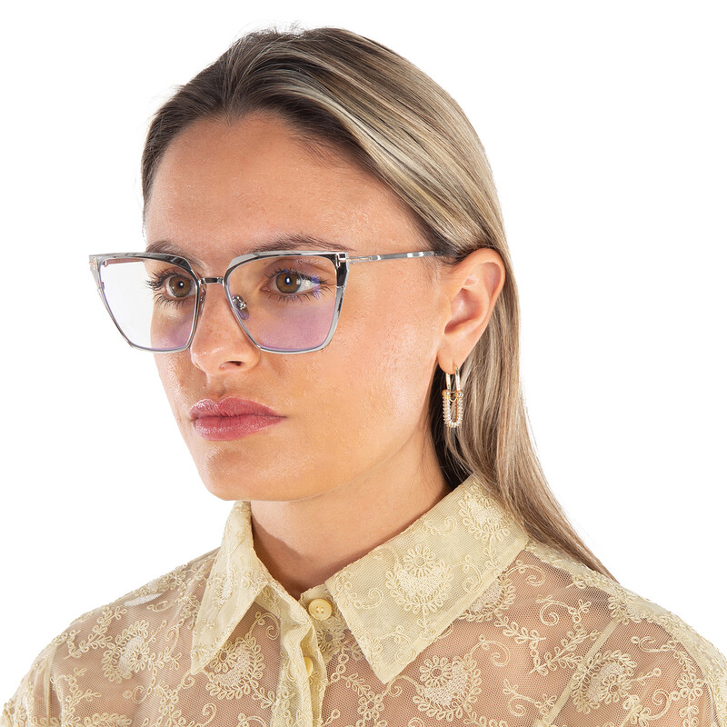 Tom Ford Blue Light Block Cat Eye Ladies Eyeglasses FT5945-B 016