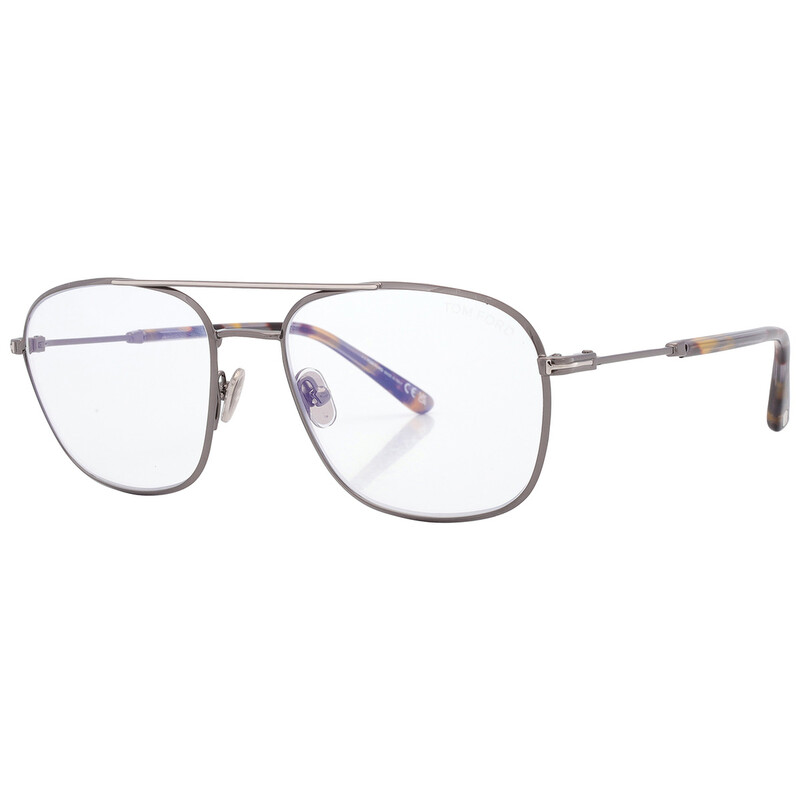 Tom Ford FT5830 Eyeglasses Black Metal Oval Tom Ford FT5830-B Eyeglasses – AmbrogioShoes main image 4