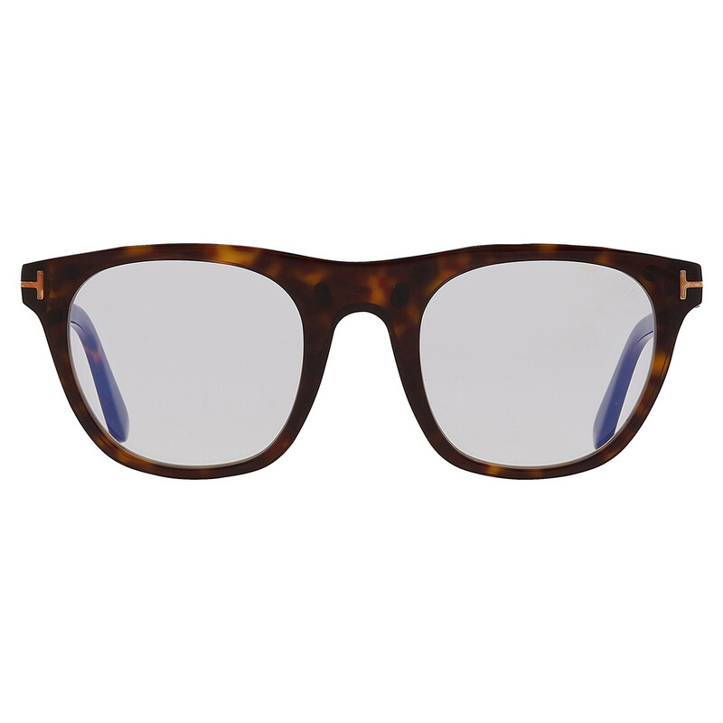 TOM FORD トムフォード LIGHT BLOCK ライト ブロック オーバル トーティシェル メガネ サングラス 眼鏡 ブラウン FT5869-B Tom Ford Blue Light Block With Grey Clip-On Oval Men's Eyeglasses
