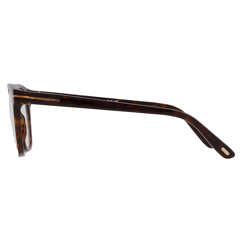 Tom Ford Blue Light Block With Grey Clip-On Oval Men's Eyeglasses