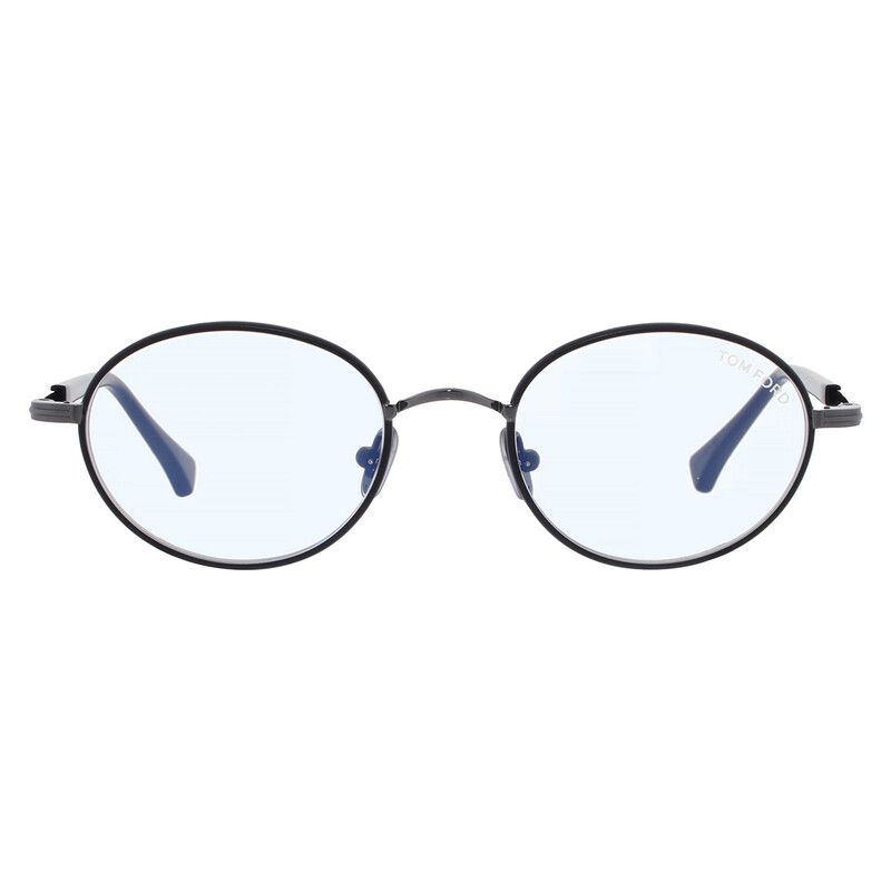 Tom Ford FT5973 Eyeglasses Grey Metal Oval TOM FORD FT5973-B 020 Eyeglasses Grey Clear Frame 49mm | eBay main image 2