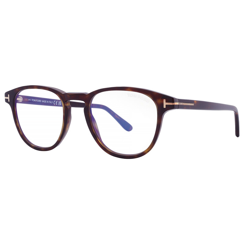 Tom Ford Blue Light Block Oval Unisex Eyeglasses FT5899-B 052 48