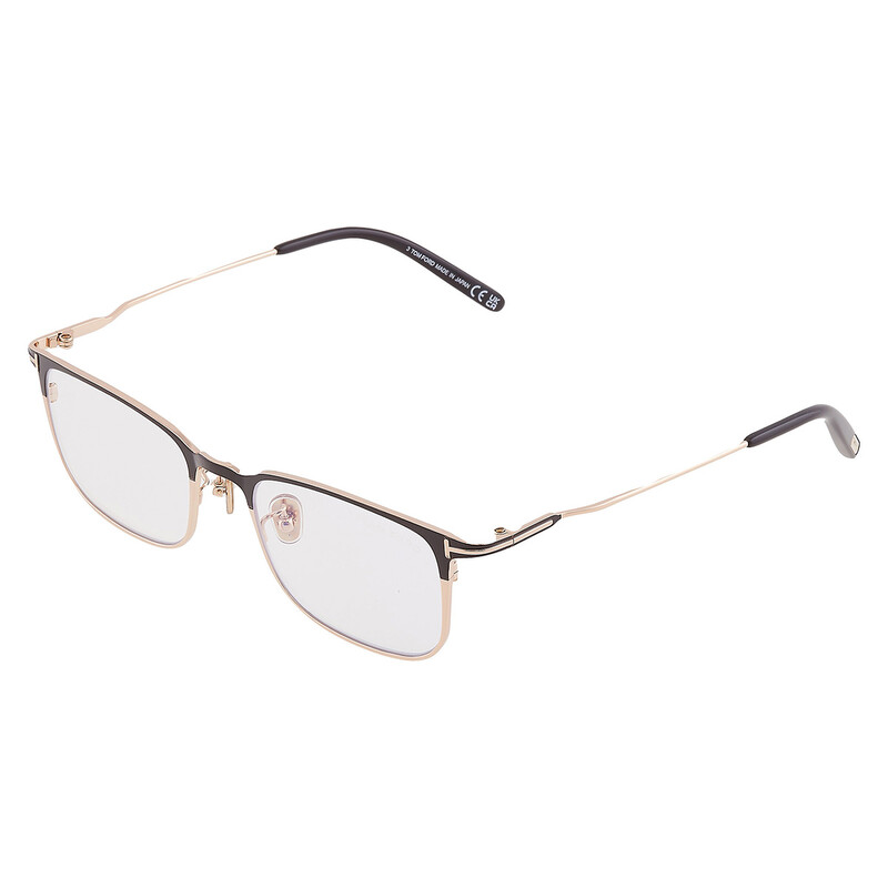 Tom Ford Blue Light Block Rectangular Men's Titanium Eyeglasses