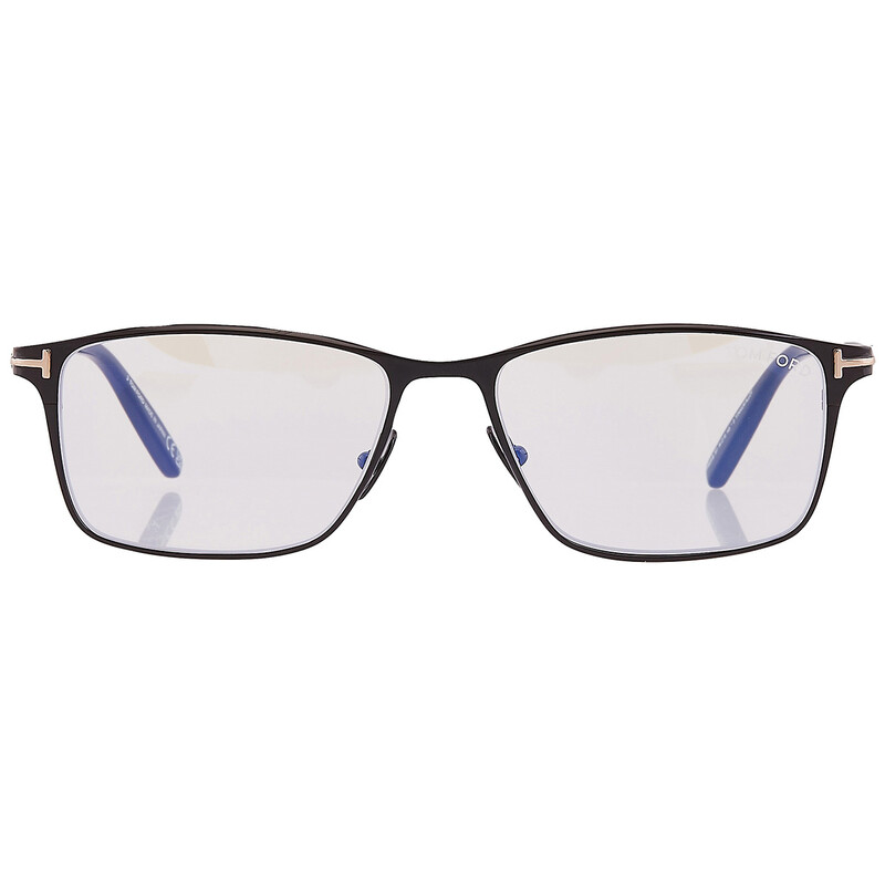 Tom Ford Blue Light Block Rectangular Titanium Men's Eyeglasses