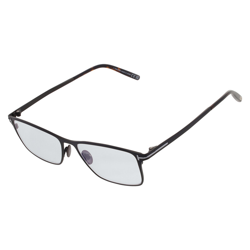 Tom Ford Blue Light Block Rectangular Titanium Men's Eyeglasses