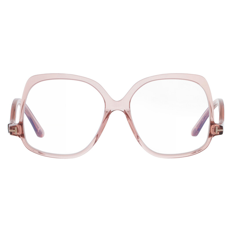 Tom Ford Blue Light Block Square Ladies Eyeglasses FT5968-B 072 54
