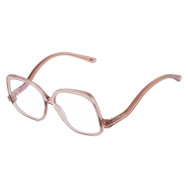 Tom Ford Blue Light Block Square Ladies Eyeglasses FT5968-B  display picture 1