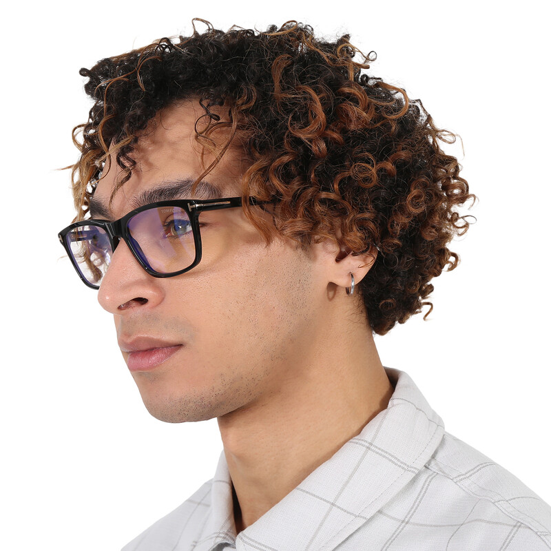Tom Ford Blue Light Block Square Men's Eyeglasses FT5479-B 001 56