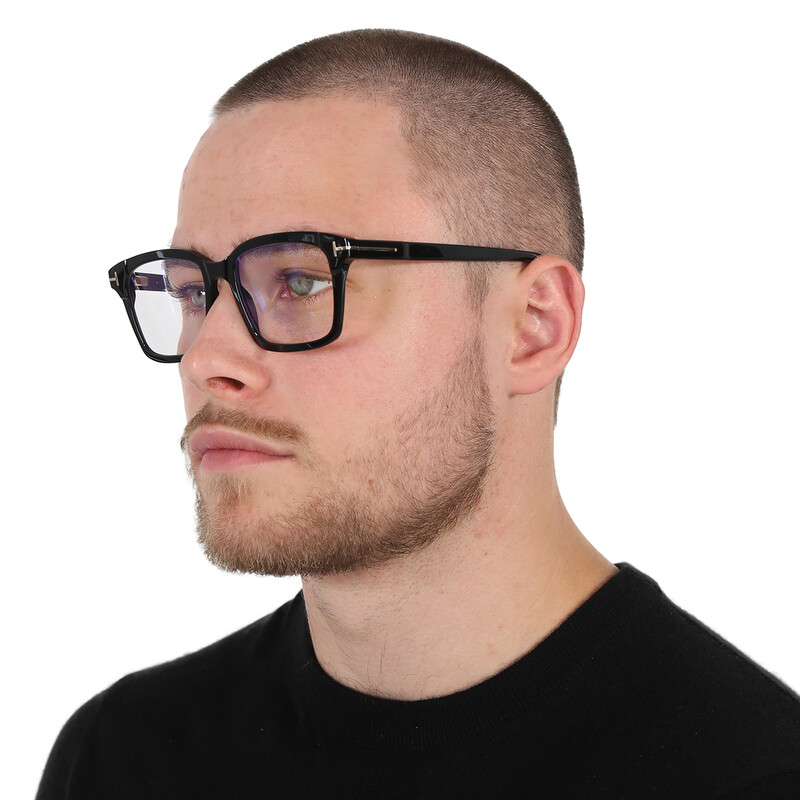 Tom Ford Blue Light Block Square Men's Eyeglasses FT5661-B 001 54