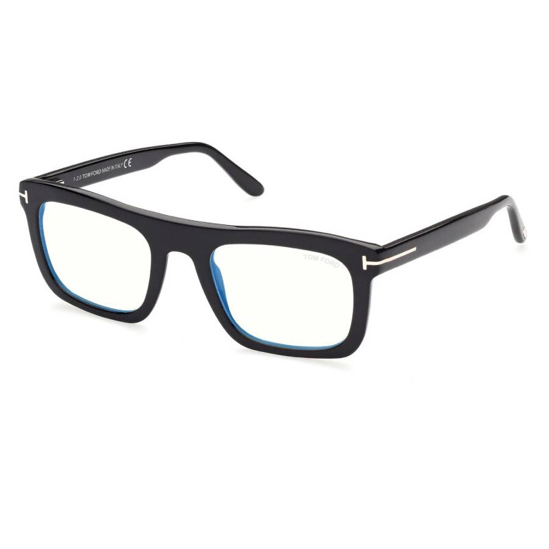 Tom Ford Blue Light Block Square Men's Eyeglasses FT5757-B 001 52