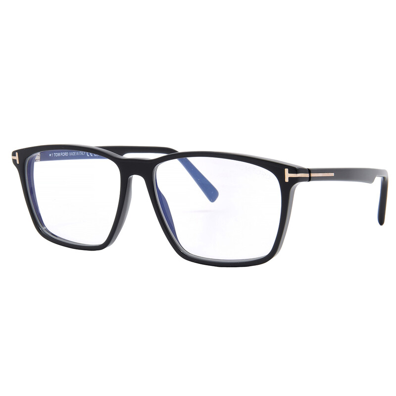 Tom Ford Blue Light Block Square Men's Eyeglasses FT5959-B 001 56