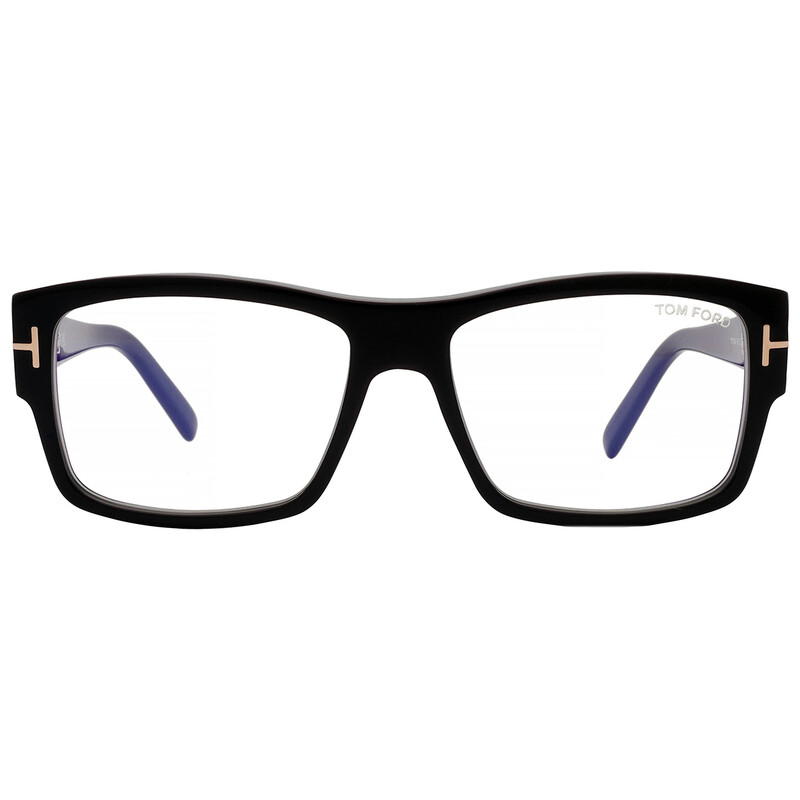 Tom Ford Blue Light Block Square Unisex Eyeglasses FT5941-B 001 55