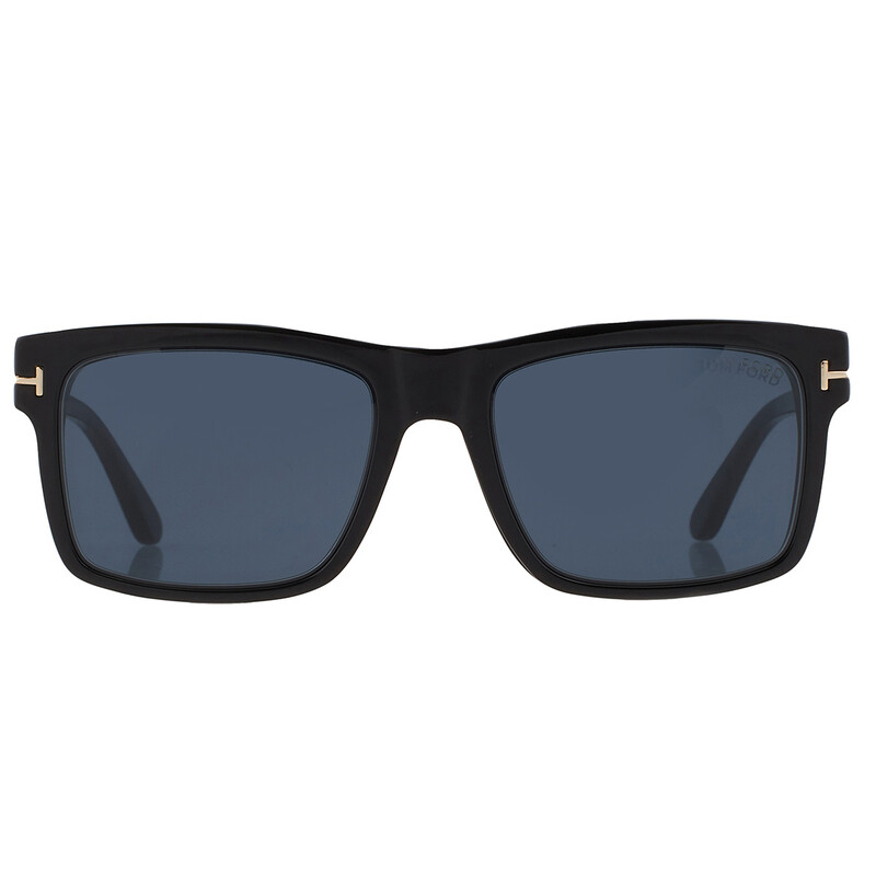 Tom Ford Blue Light Block With Blue Clip On Rectangular Men's