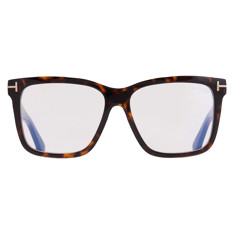 Tom Ford Blue Light Block with Gradient Brown Clip On Square Men's