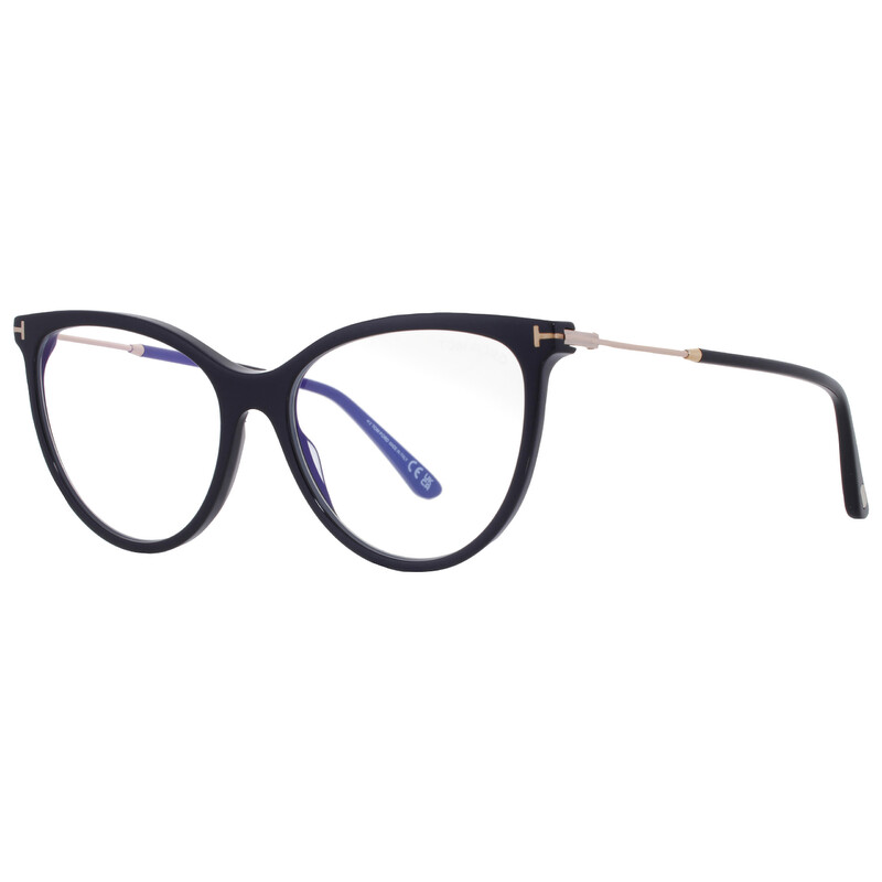 Tom Ford Blue Light Block with Smoke Clip On Cat Eye Ladies