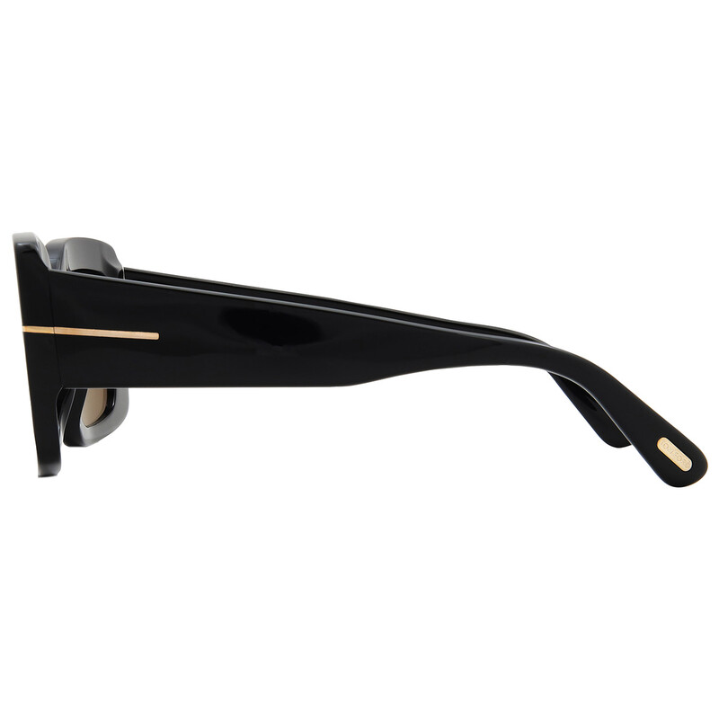Tom Ford Brigitta Smoke Rectangular Ladies Sunglasses FT1188 01A