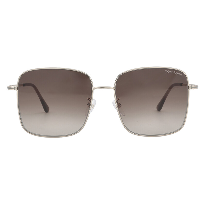 Tom Ford Brown Gradient Square Ladies Sunglasses FT0894-K 28F 59