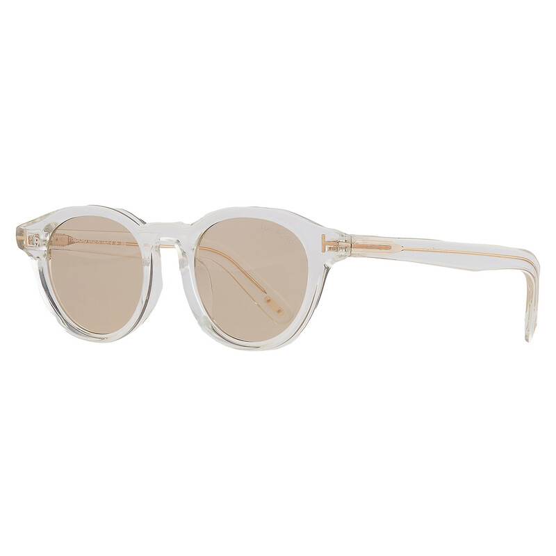 Tom Ford Brown Oval Unisex Sunglasses FT1123-D 26E 49 889214481610 