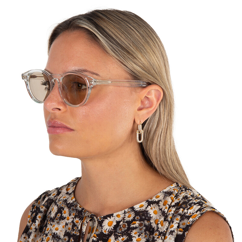Tom Ford Brown Oval Unisex Sunglasses FT1123-D 26E 49 889214481610