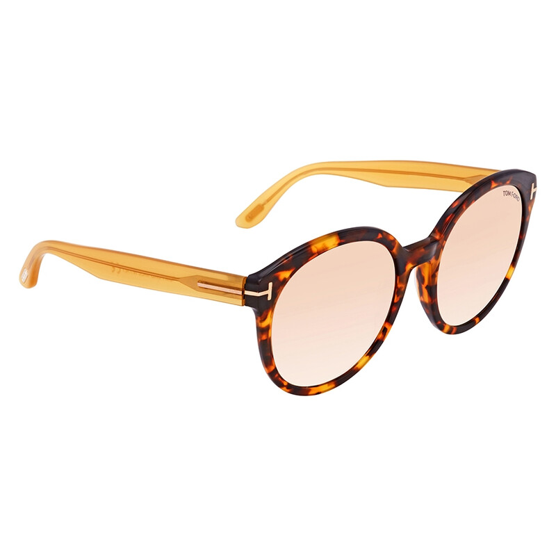 Tom Ford Brown Round Ladies Sunglasses FT0503 52Z FT0503 52Z  display picture 2