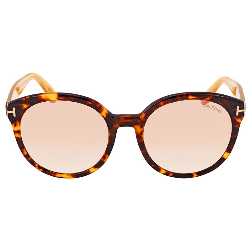 Tom Ford Brown Round Ladies Sunglasses FT0503 52Z FT0503 52Z  display picture 1