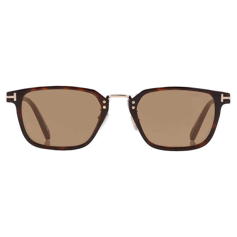 Tom Ford Brown Square Men's Sunglasses FT1042-D 52E 52