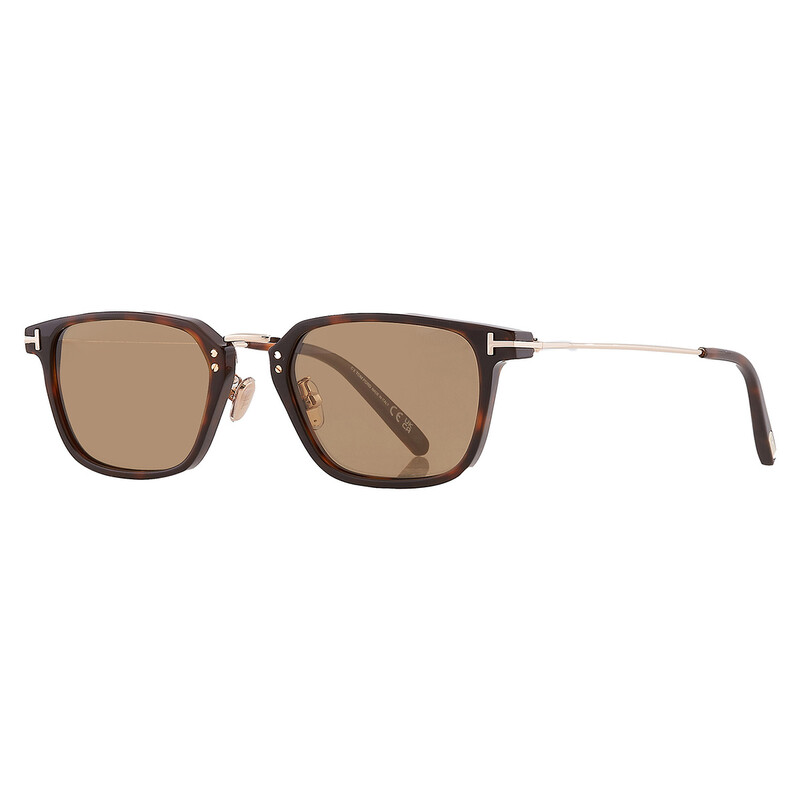 Tom Ford Brown Square Men's Sunglasses FT1042-D 52E 52