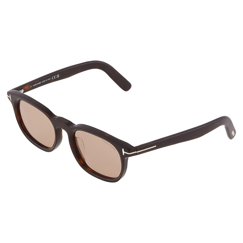Tom Ford Brown Square Men's Sunglasses FT1122-D 52E 52