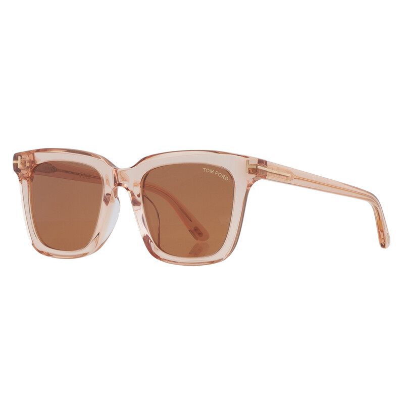 Tom Ford Brown Square Unisex Sunglasses FT0970-K 72E 52