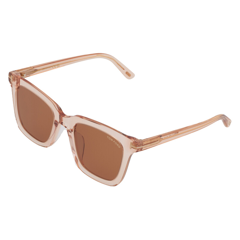 Tom Ford Brown Square Unisex Sunglasses FT0970-K 72E 52