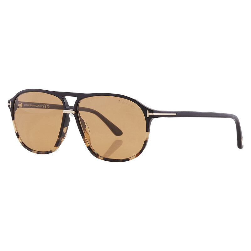 Tom Ford Bruce Brown Pilot Men's Sunglasses FT1026 05E 61
