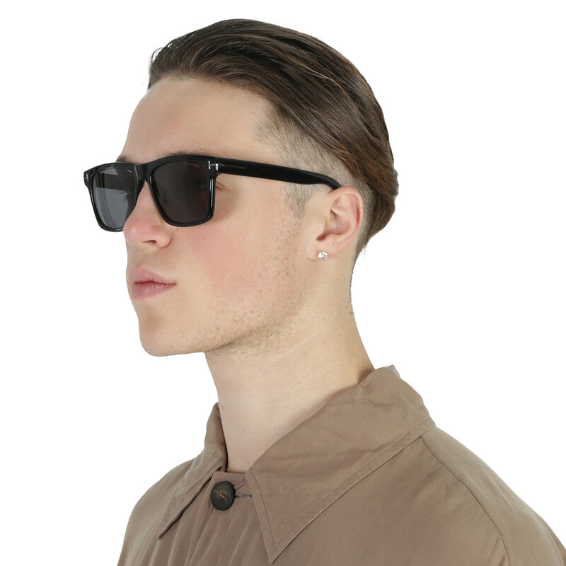 Tom Ford Buckley Smoke Square Men's Sunglasses FT0906-N 01A 58