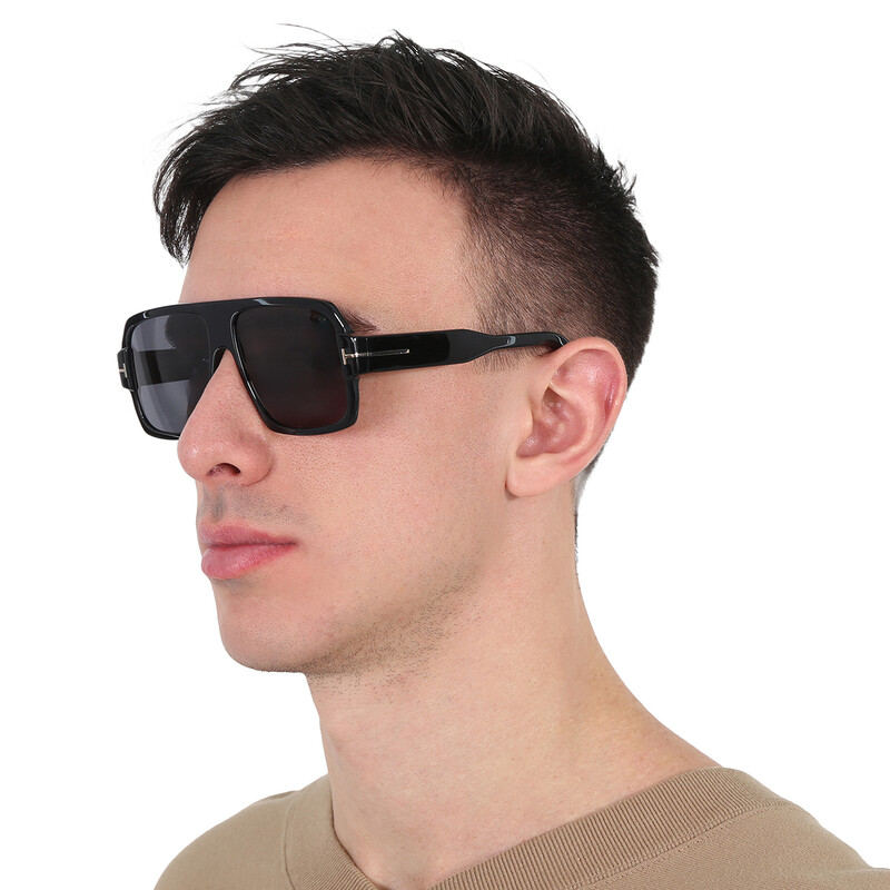 Tom Ford Camden Smoke Navigator Men's Sunglasses FT0933 01A 58