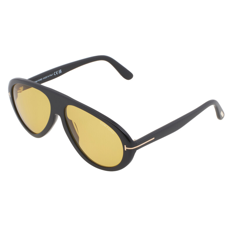 Tom Ford Camillo Amber Pilot Men's Sunglasses FT0988 01E 60