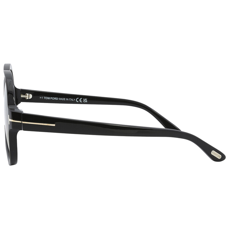 Tom Ford Camryn Smoke Gradient Oval Ladies Sunglasses FT1033 01B