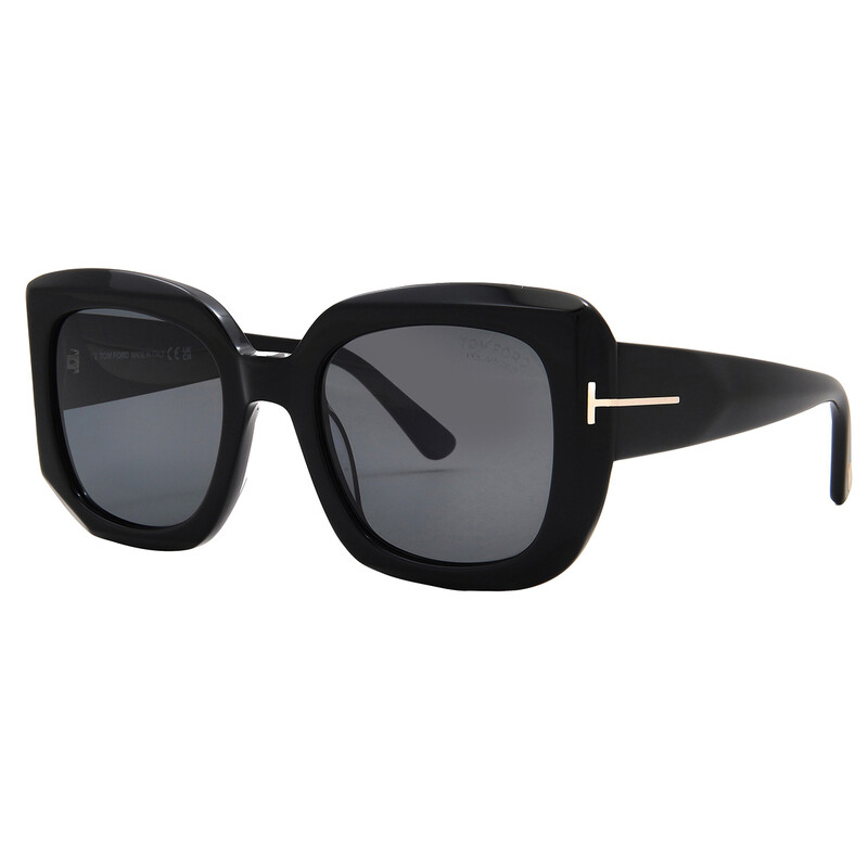 Tom Ford Carla Polarized Smoke Square Ladies Sunglasses  display picture 1
