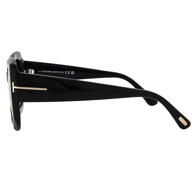 Tom Ford Carla Polarized Smoke Square Ladies Sunglasses FT1220 01D