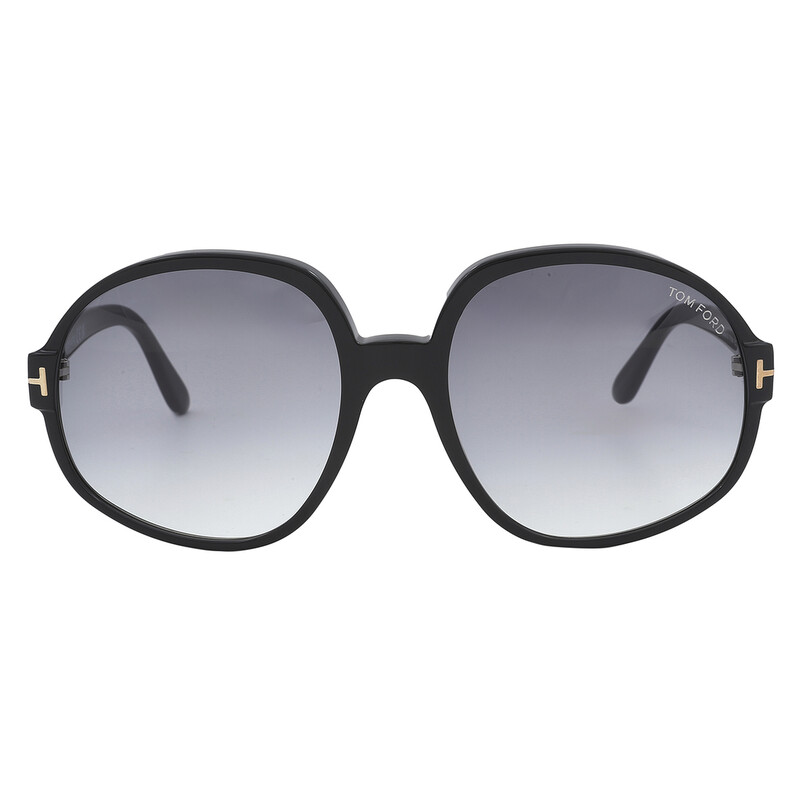 Tom Ford Claude Smoke Gradient Oversized Ladies Sunglasses FT0991