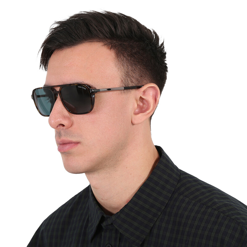 Tom Ford Crosby Blue Navigator Men's Sunglasses FT0910 52V 59