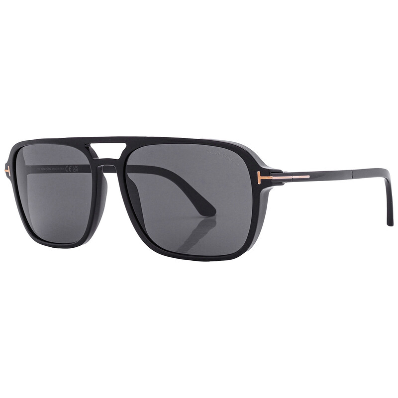 【美品•レア】トムフォード/シリル （TF109 14p 63◻︎135） Tom Ford Crosby Smoke Pilot Men's Sunglasses FT0910 01A 59