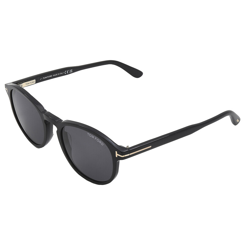 Tom Ford Dante Smoke Round Men's Sunglasses FT0834 01A 52