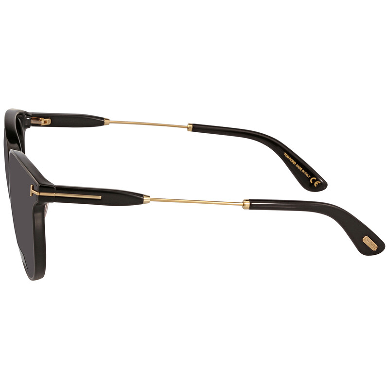 Tom Ford Dark Grey Round Unisex Sunglasses TF0725K 01A 63 FT0725-K